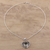 Prasiolite heart necklace, 'Love Rejoice' - Handmade Indian Prasiolite and Silver Heart Necklace (image 2b) thumbail