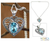 Blautopas-Herz-Halskette - Indische Herzschmuck-Halskette aus Sterlingsilber mit blauem Topas