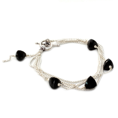 Onyx bracelet, 'Forever' - Onyx bracelet