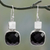 Onyx drop earrings, 'Delight' - Sterling Silver and Onyx Drop Earrings thumbail