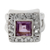 Amethyst cocktail ring, 'Soul Window' - Amethyst cocktail ring