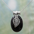 Onyx pendant necklace, 'Goddess of the Night' - Onyx pendant necklace thumbail