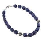 Lapis lazuli strand necklace, 'Blue Goddess' - Lapis lazuli strand necklace