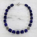 Lapis lazuli strand necklace, 'Blue Goddess' - Lapis lazuli strand necklace