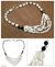 Onyx and moonstone collarette necklace, 'Attraction' - Onyx and moonstone collarette necklace thumbail