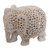 Escultura de esteatita - Escultura de elefante de esteatita jali tallada a mano