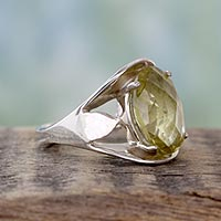 Featured review for Sterling silver solitaire ring, Glow