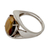 Tiger's eye solitaire ring, 'Glow' - Tiger Eye Silver Solitaire Ring Artrisan Crafted Jewelry (image 2a) thumbail