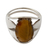 Tiger's eye solitaire ring, 'Glow' - Tiger Eye Silver Solitaire Ring Artrisan Crafted Jewelry (image 2b) thumbail