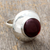 Garnet cocktail ring, 'In Moonlight' - Garnet solitaire ring (image 2) thumbail