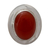 Carnelian solitaire ring, 'Spicy Hot' - Modern Sterling Silver and Carnelian Ring (image 2b) thumbail