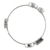 Quartz bangle bracelet, 'Bright Clarity' - Crystal Quartz Bangle Bracelet Modern jewellery from India (image 2c) thumbail