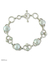 Pearl bracelet, 'Bliss' - Bridal Sterling Silver Link Pearl Bracelet from India