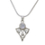 Moonstone pendant necklace, 'Rainbow Fern' - Sterling Silver and Rainbow Moonstone Necklace (image 2a) thumbail