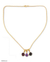 Halskette aus Gold-Vermeil-Amethyst, „Festive India“ – Halskette aus Amethyst und Granat-Vermeil