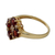 Gold vermeil garnet cocktail ring, 'Secretly in Love' - Gold Vermeil Garnet Ring