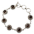 Smoky quartz link bracelet, 'Inner Life' - Smoky quartz link bracelet (image 2a) thumbail
