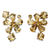 Citrine flower earrings, 'Sunshine Petals' - Hand Made Floral Citrine Button Earrings (image 2a) thumbail