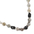 Onyx and labradorite beaded necklace, 'Mysterious Moonlight' - Onyx and labradorite beaded necklace (image 2c) thumbail