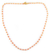 Gold vermeil carnelian strand necklace, 'Ginger' - Vermeil Beaded Carnelian Necklace