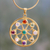Gargantilla de oro vermeil y piedra luna - Collar Perla y Gemas sobre Plata Vermeil