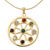 Gargantilla de oro vermeil y piedra luna - Collar Perla y Gemas sobre Plata Vermeil