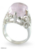 Rose quartz cocktail ring, 'Elegance' - Sterling Silver and Rose Quartz Cocktail Ring (image 2a) thumbail