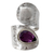 Amethyst wrap ring, 'Curled Up' - Sterling Silver Single Stone Amethyst Ring (image 2a) thumbail