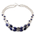 Pearl and lapis lazuli strand necklace, 'Delhi Princess' - Pearl and lapis lazuli strand necklace (image 2a) thumbail