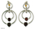 Garnet and citrine dangle earrings, 'Love's Companion' - Garnet and Citrine on Sterling Silver Post Earrings