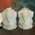 Soapstone candleholders, 'Baby Elephants' (pair) - Natural Soapstone Hand Carved Candle Holders (Pair) (image 2) thumbail