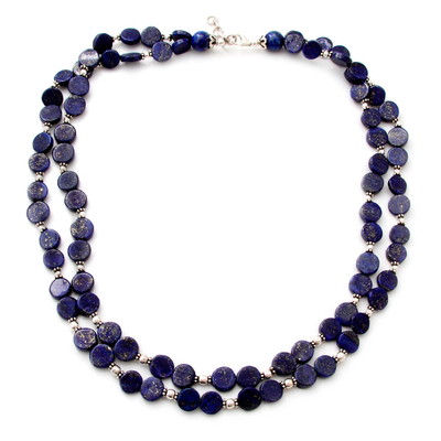Lapis lazuli strand necklace