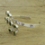 Peridot cuff bracelet, 'Forest Fern' - Sterling Silver Cuff Peridot Bracelet Modern Jewelry