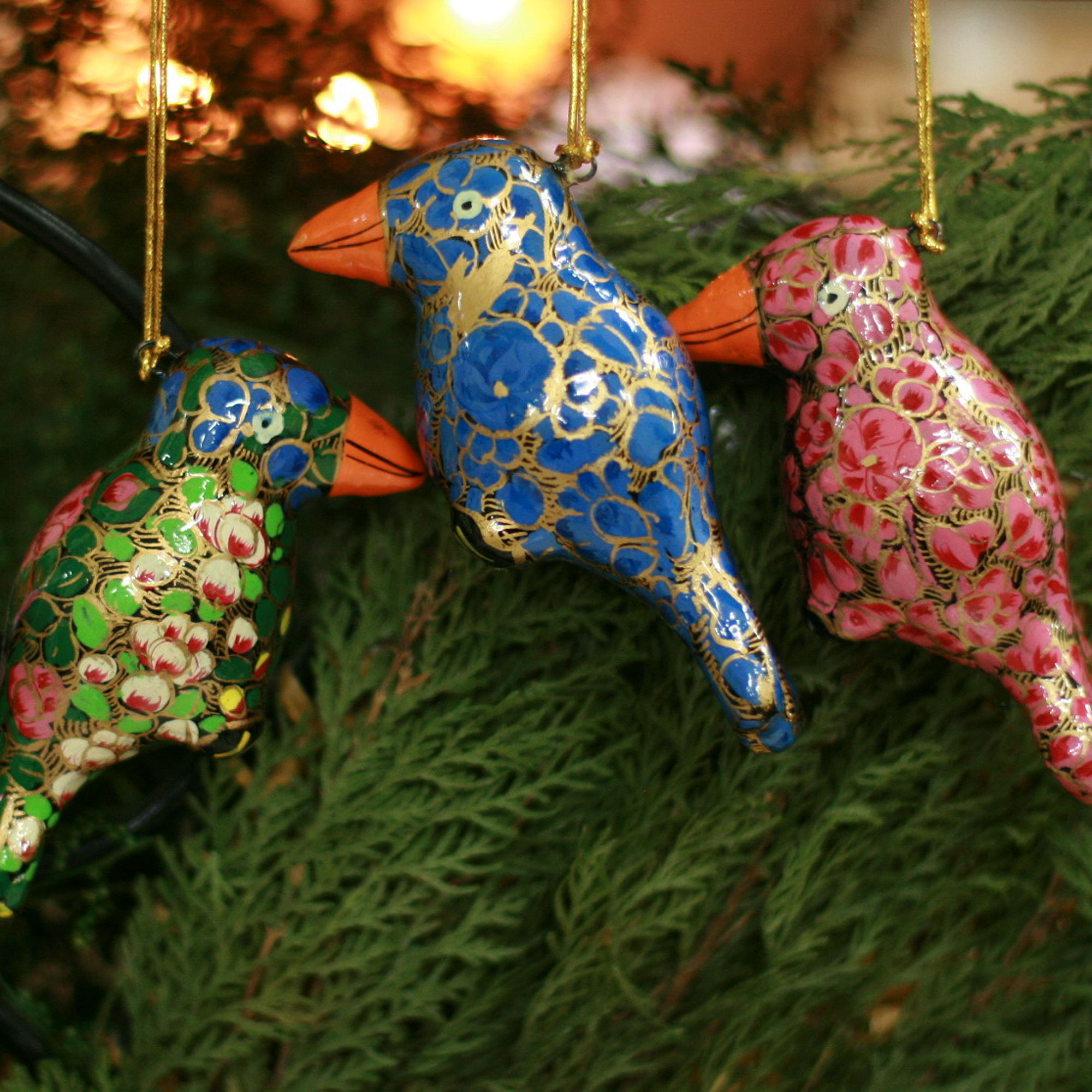 UNICEF Market | Handmade Christmas Ornaments from India (Set of 4 