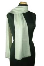 Wool scarf, 'Azure Mist' - Wool scarf