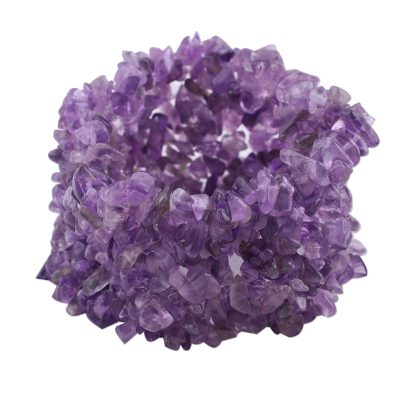 Artisan Crafted Amethyst Beaded Bracelet