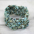 Turquoise stretch bracelet, 'Skylark' - Natural Turquoise Stretch Bracelet India Beaded Jewelry (image 2b) thumbail