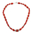 Carnelian strand necklace, 'Ardent' - Carnelian strand necklace (image 2a) thumbail