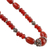 Carnelian strand necklace, 'Ardent' - Carnelian strand necklace (image 2d) thumbail