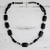 Onyx beaded necklace, 'Night Fascination' - Onyx beaded necklace thumbail