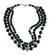 Onyx strand necklace, 'Midnight River' - Onyx strand necklace
