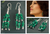 Malachite waterfall earrings, 'Rejoice' - Fair Trade Malachite Earrings on Sterling Silver  (image 2) thumbail