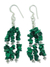 Malachite waterfall earrings, 'Rejoice' - Fair Trade Malachite Earrings on Sterling Silver  thumbail