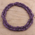 Amethyst beaded strand necklace, 'Lovely Lilacs' - Amethyst Beaded Strand Necklace Handmade in India (image 2) thumbail