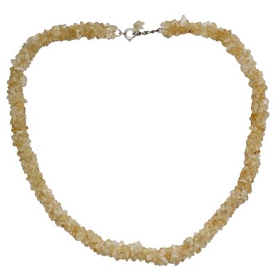 Citrine beaded necklace