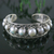 Cultured pearl cuff bracelet, 'Nostalgic Chic' - Cultured Pearl and Sterling Silver Cuff Bracelet from India thumbail