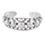Cultured pearl cuff bracelet, 'Nostalgic Chic' - Cultured Pearl and Sterling Silver Cuff Bracelet from India