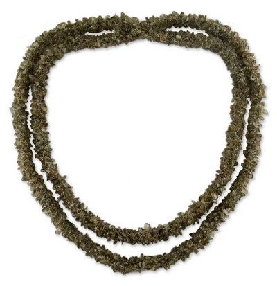 Beaded Smokey Quartz Necklace