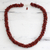 Jasper beaded necklace, 'Desert Rose' - Fair Trade Beaded Jasper Necklace (image 2) thumbail