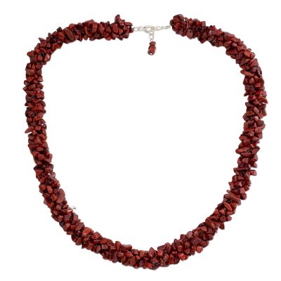 Fair Trade Beaded Jasper Necklace